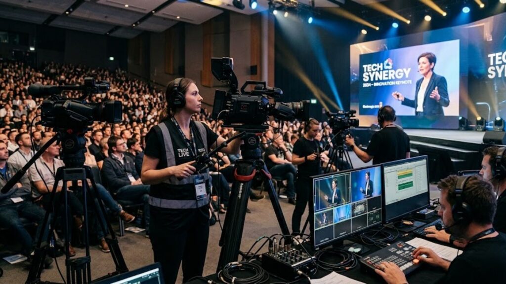 Multi-camera event production in Saudi Arabia.