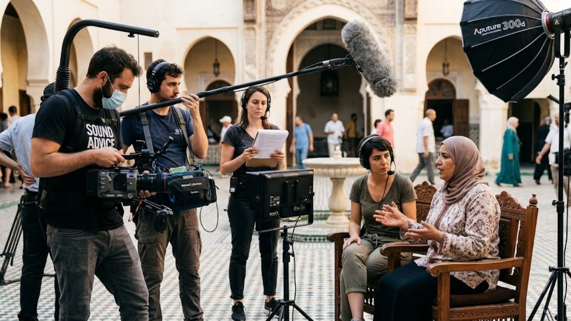Translation services for film crews in Saudi Arabia.
