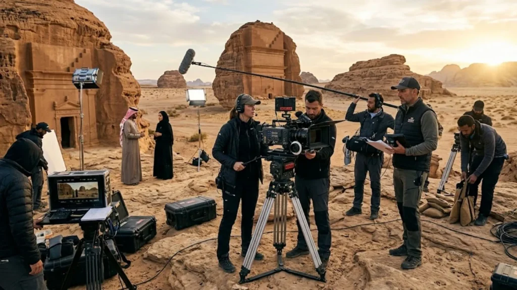 Professional film production in Saudi Arabia supported by KSA Fixers.