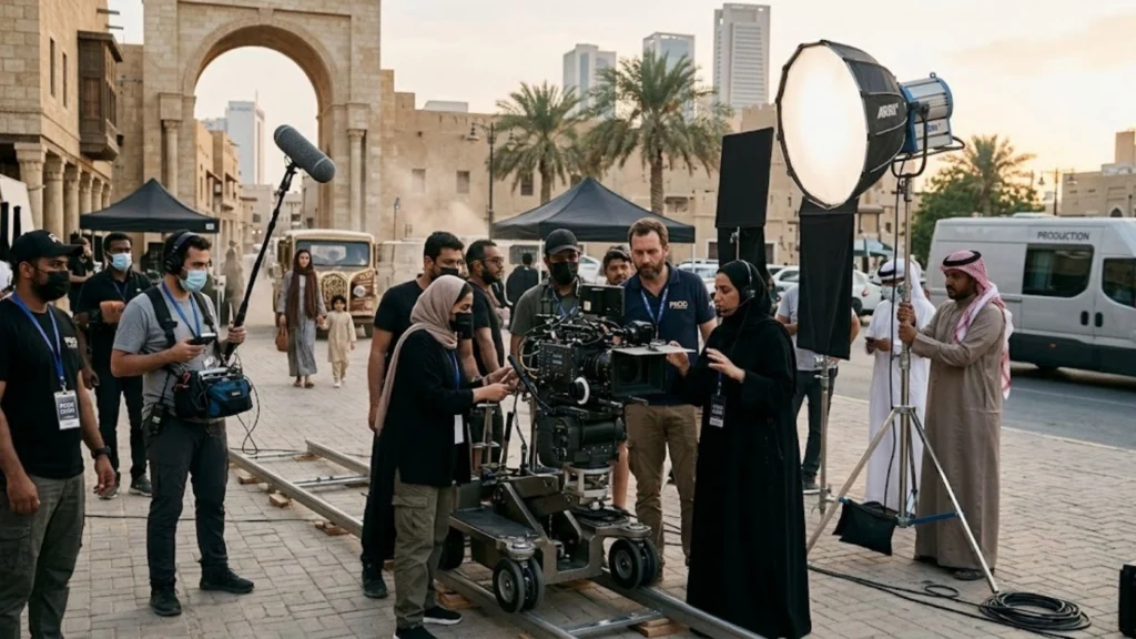 KSA Fixers supporting international film productions in Saudi Arabia.