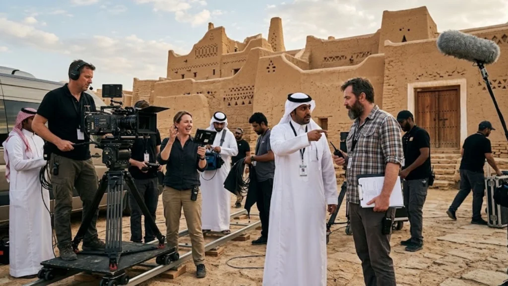 KSA Fixers supporting heritage film productions in Saudi Arabia.