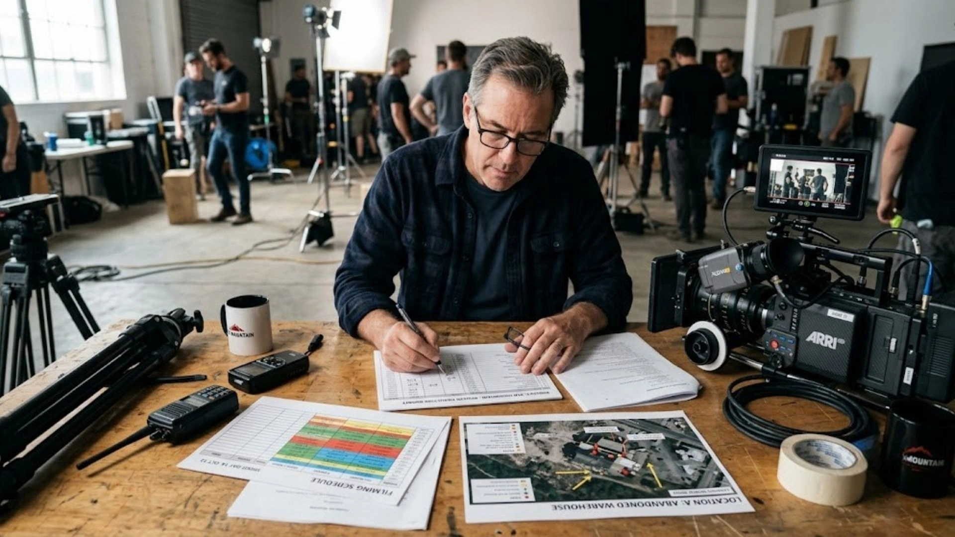 Planning a film production budget in Saudi Arabia.