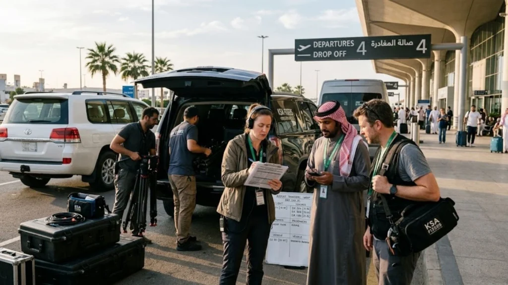 KSA Fixers providing production wrap support in Saudi Arabia.
