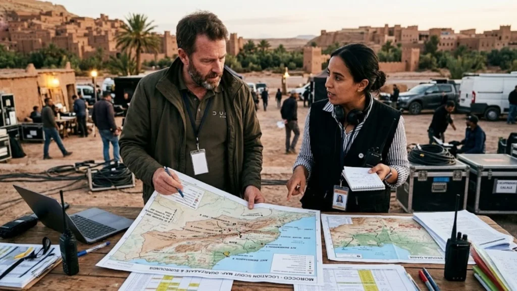 Production coordination for filming in Saudi Arabia.