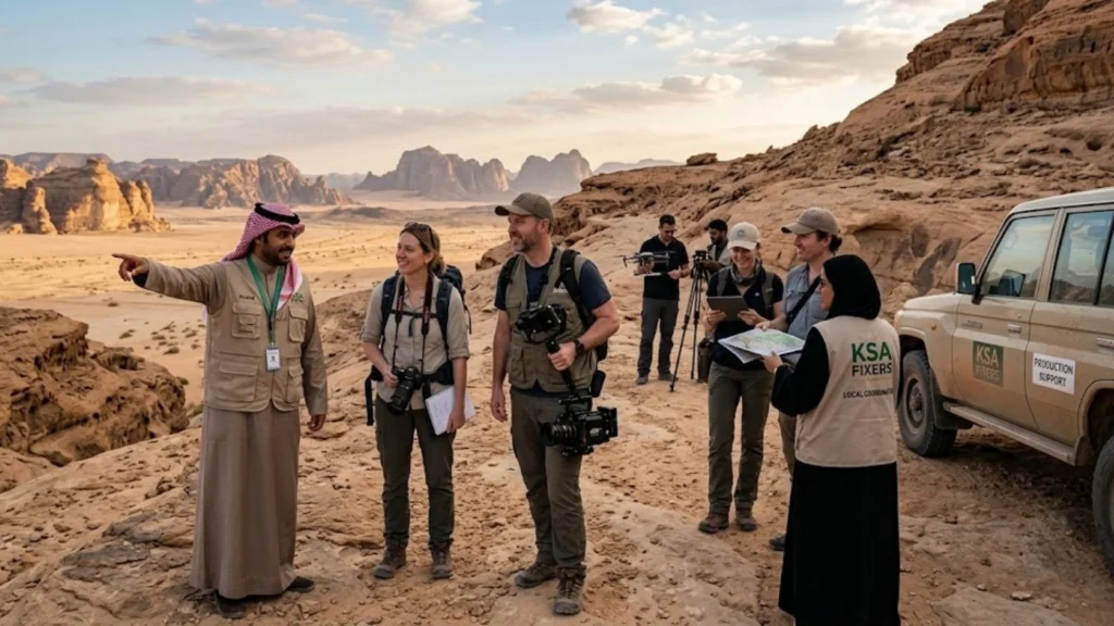 KSA Fixers supporting first-time productions in Saudi Arabia.