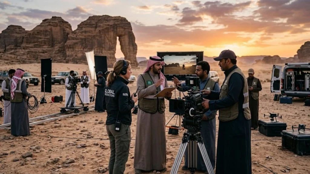 KSA Fixers supporting film productions across Saudi Arabia.